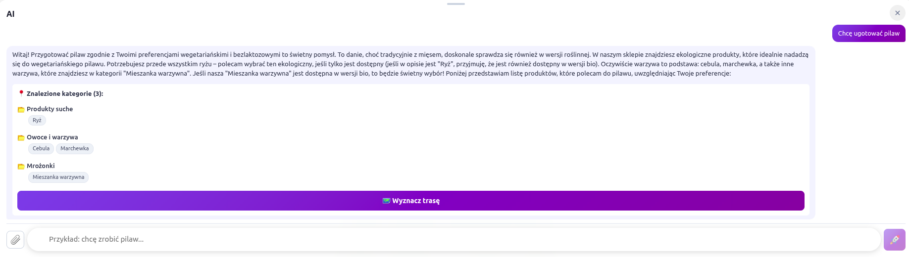Napisz — AI sam zrobi listę