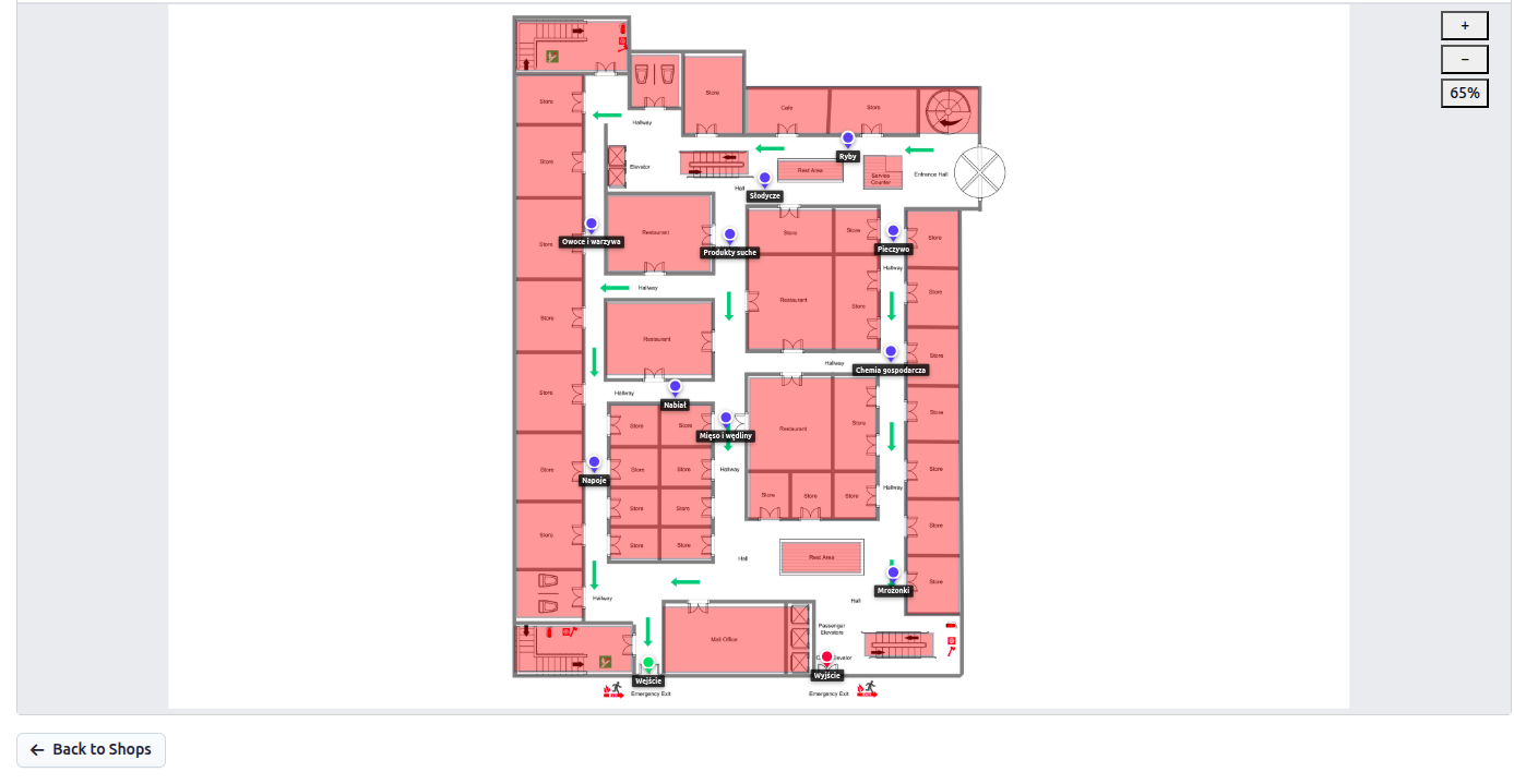 Wgrywanie map sklepu